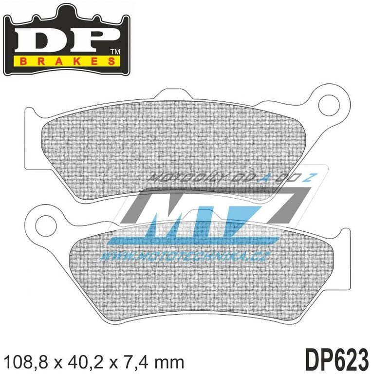 Obrázek produktu Destičky brzdové DP623-RDP DP Brakes - směs RDP X-RACE Titanium DP623-RDP