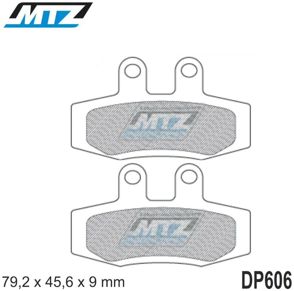 Obrázek produktu Destičky brzdové DP606-FM - MTZ směs Offroad-Profi DP606-FM