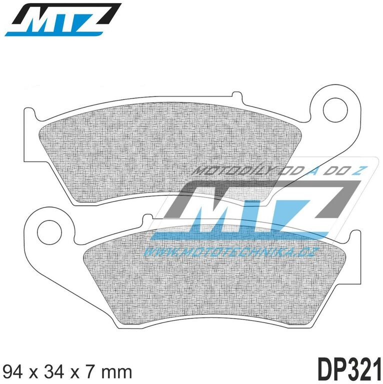 Obrázek produktu Destičky brzdové DP321-FM - MTZ směs Offroad Profi DP321-FM
