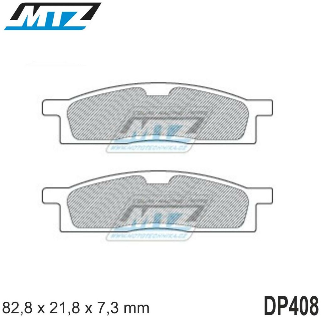 Obrázek produktu Destičky brzdové DP408-FM - MTZ směs Offroad Profi DP408-FM