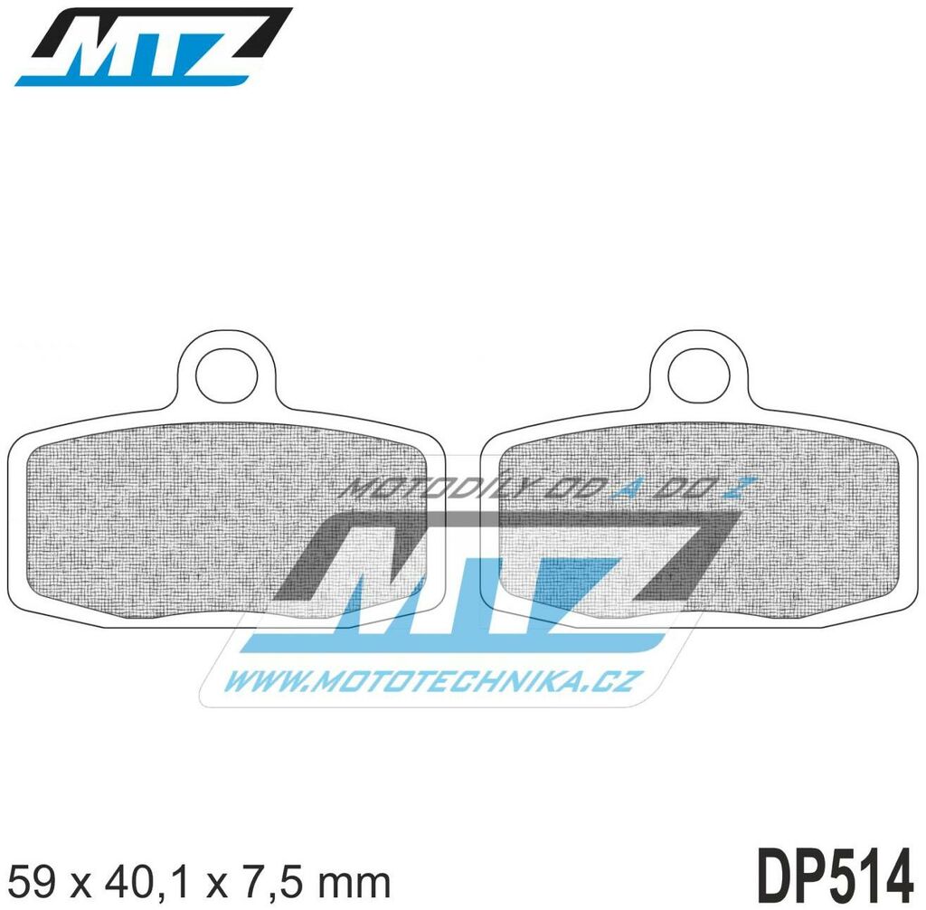 Obrázek produktu Destičky brzdové DP514-FM MTZ - směs Offroad Profi DP514-FM