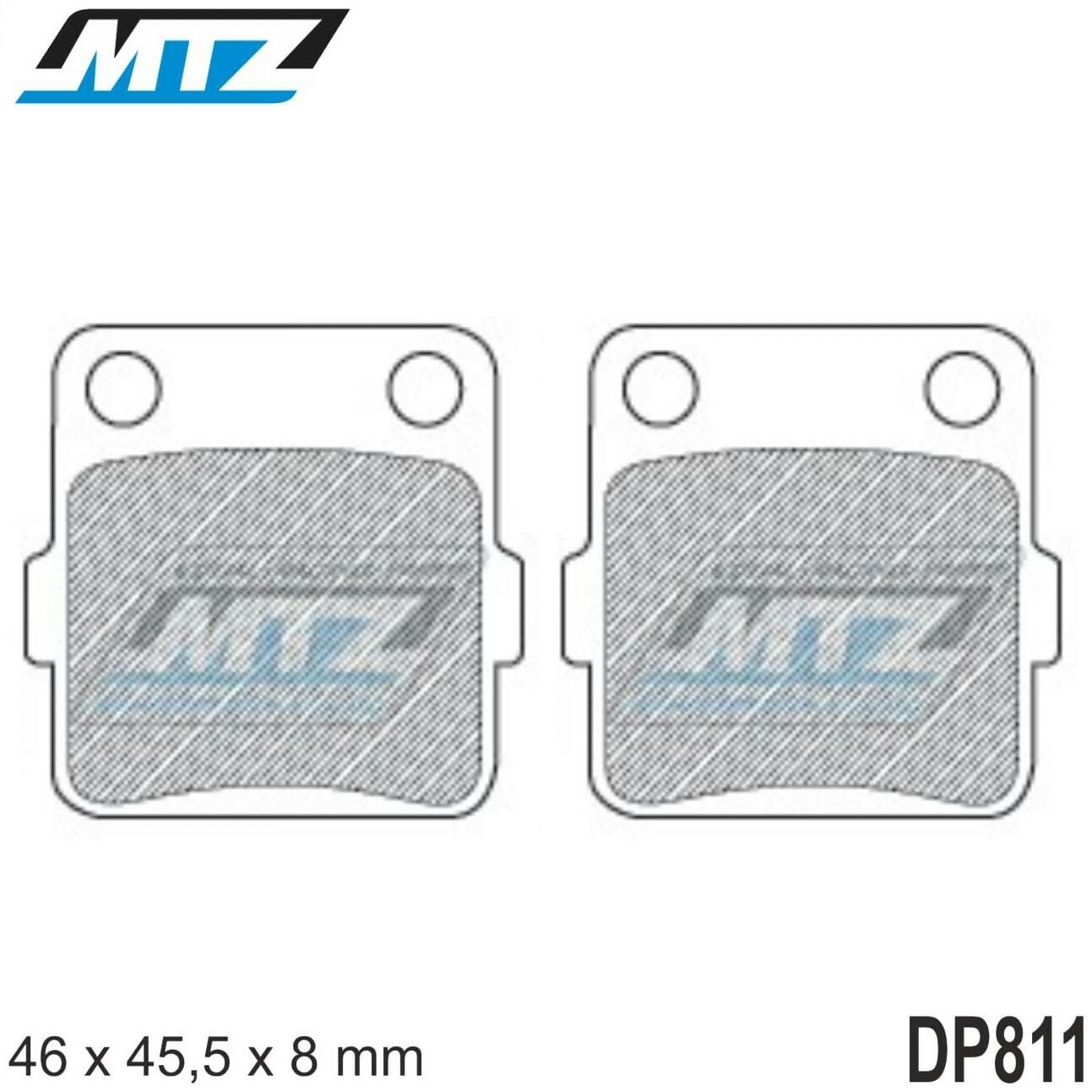 Obrázek produktu Destičky brzdové DP811-FM - MTZ směs Offroad Profi DP811-FM