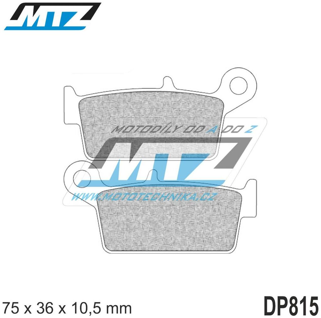 Obrázek produktu Destičky brzdové DP815-FM - MTZ směs Offroad Profi DP815-FM
