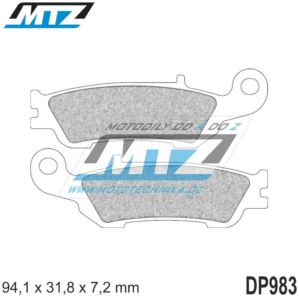 Obrázek produktu Destičky brzdové DP983-FM - MTZ směs Offroad Profi DP983-FM
