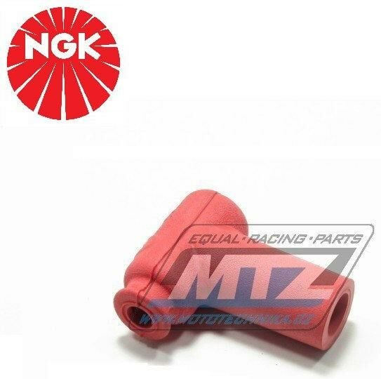 Obrázek produktu Fajfka/Botka NGK LB05EMH - 90° / 5 kOhm / pro svíčku s koncovkou - provedení silikonová - červená NGKLB05EMH-04