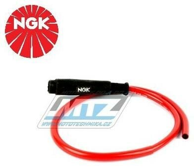 Obrázek produktu Fajfka/Botka NGK SD05FM s kabelem 0,5m kompletní - přímá / 5 kOhm / pro svíčku bez koncovky (na závit) - provedení silikonová NGKSD05FMC