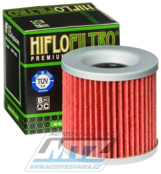 Obrázek produktu Filtr olejový HF125 (HifloFiltro) - Kawasaki ER250B3 + Z250 + EX305 + KZ305 (hf125) HF125