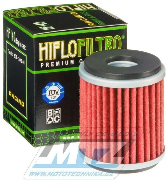 Obrázek produktu Filtr olejový HF140 (HifloFiltro) - Yamaha YZF250+YZF450+WRF250+WRF450 + WR250+WR250X+MT125+YBR250+XT250+YZF-R125 + YFZ450R+YFZ450X+YFM250R Raptor + Gas-Gas EC300F + Husqvarna SM125 + Fantic HF140