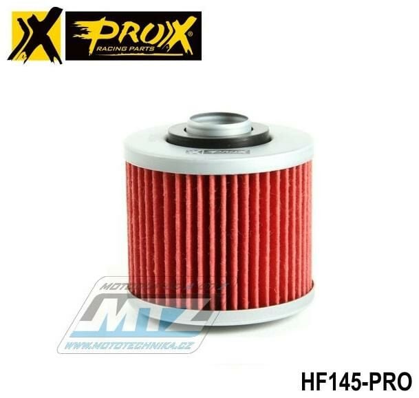 Obrázek produktu Filtr olejový HF145 (PROX) - Aprilia 660 Pegaso Street + Derbi 660 Mulhacen + Jawa 650 Dakar + 660 CZ Sportard + Keeway 250 Cruiser + MuZ 660 Baghira + Sachs Roadster 125 + Yamaha YFM600 Grizzly+YFM70 HF145-PRO