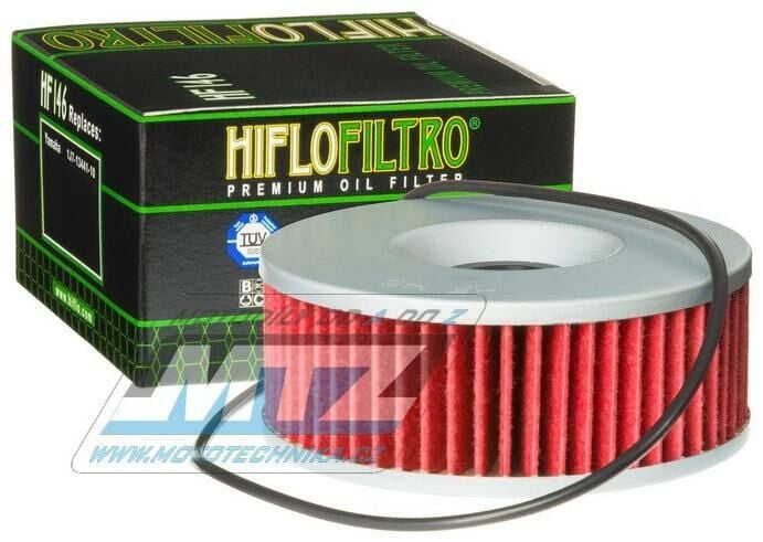 Obrázek produktu Filtr olejový HF146 (HifloFiltro) - Yamaha XS750 + XS850 + XJ1100 + XS1100 + VMX1200 + XVZ1200 + XVZ13 HF146