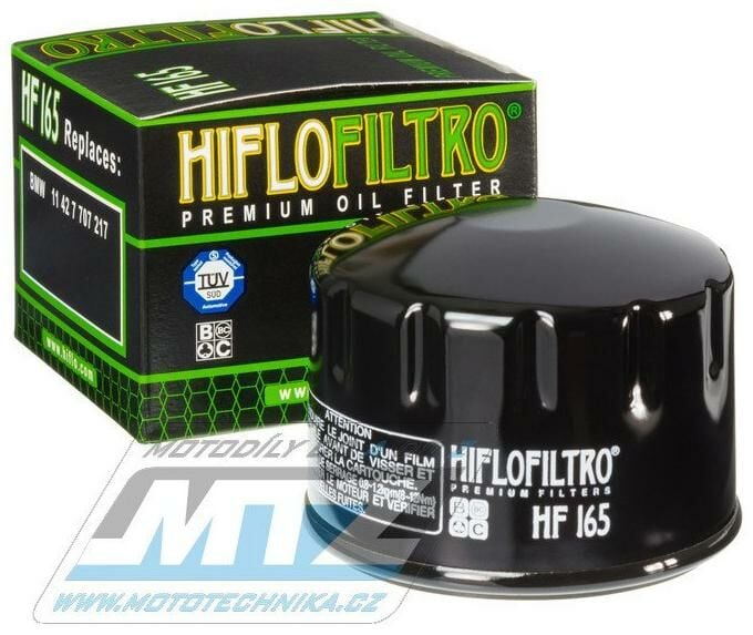 Obrázek produktu Filtr olejový HF165 (HifloFiltro) - Určeno pro:   BMW F800S + F800ST + F800ST Touring (hf165_1) HF165