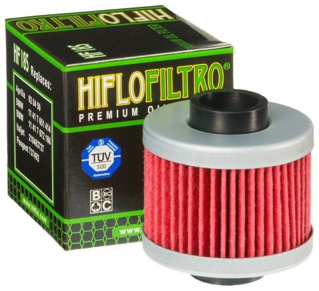 Obrázek produktu Filtr olejový HF185 (HifloFiltro) - Adly 200S ATV+220S Sentinal + Aprilia 125Leonardo + 150Scarabeo + 200Scarabeo + BMW 125C1+200C1 + Peugeot 125Citystar i.e. + 125 Satelis + 125 Satelis 2 Premium + 2 HF185