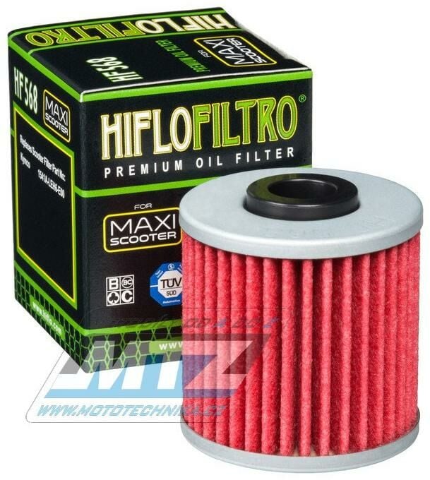 Obrázek produktu Filtr olejový HF568 (HifloFiltro) - Kymco 400I Xciting (hf568) HF568