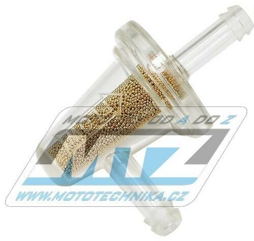 Obrázek produktu Filtr palivový/benzínový 90° s mikrofiltrem - průměr 1/4" (6mm) - plastový 149-017