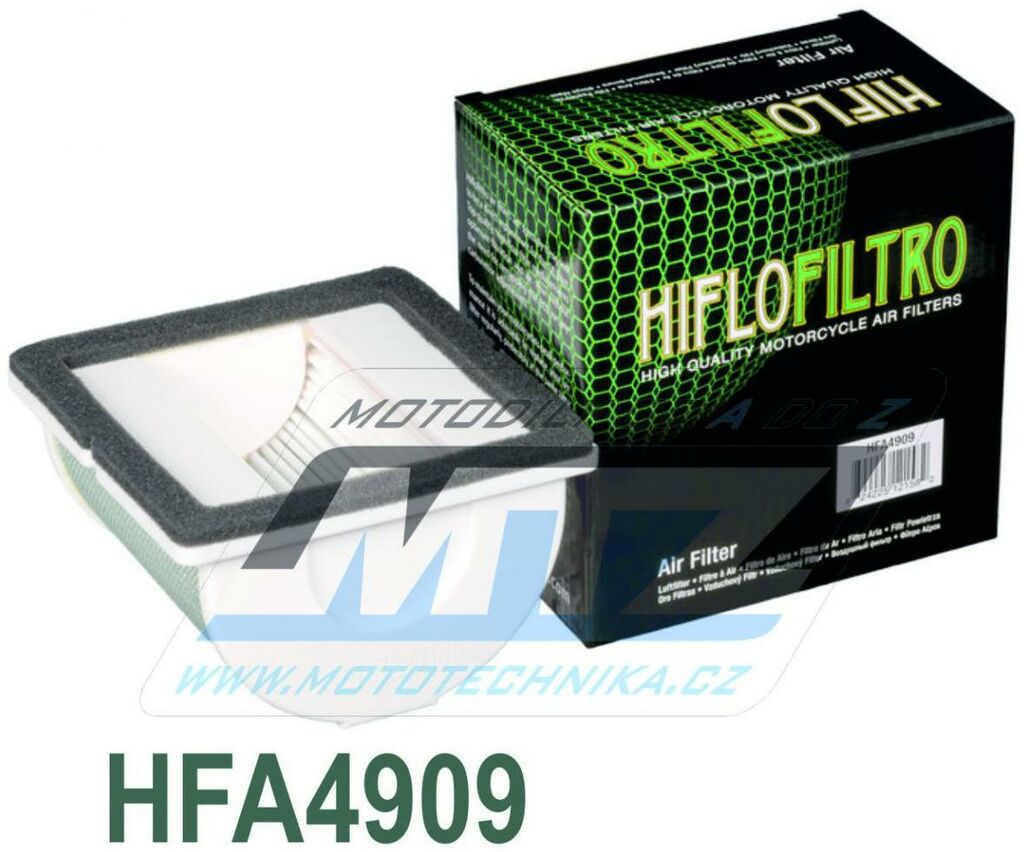 Obrázek produktu Filtr vzduchový HFA4909 (HifloFiltro) - Yamaha GTS1000A + XP500 T-MAX (vzduchovy-filtr-hiflofiltro-hfa4909) HFA4909