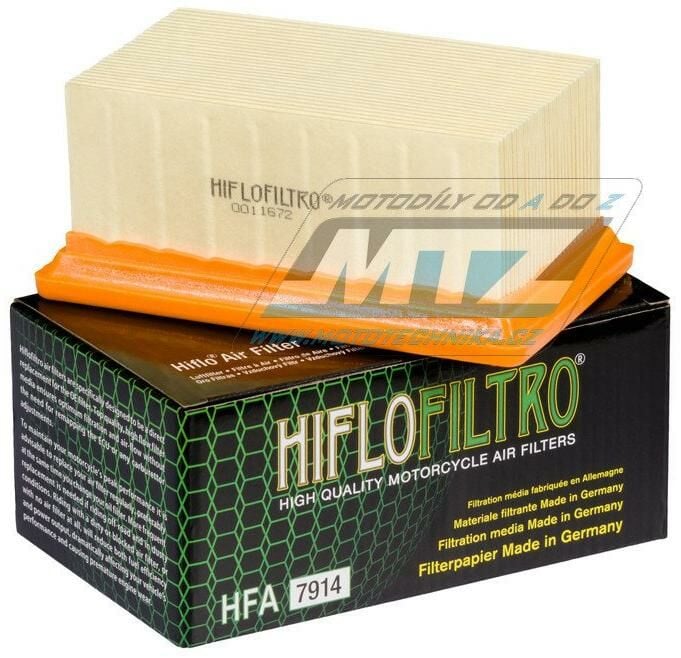 Obrázek produktu Filtr vzduchový HFA7914 (HifloFiltro) - BMW R nine T + R1200GS +R1200GS Adventur + R1200GS Triple Black + R1200GS Rallye + R1200R + R1200R 90 Years Special + R1200RT HFA7914