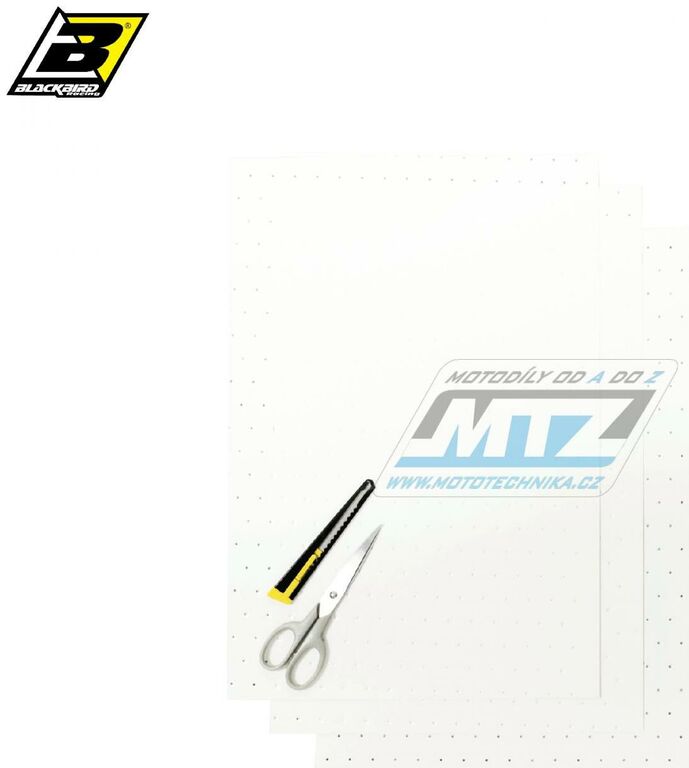 Obrázek produktu Fólie na nádrž perforovaná - barva bílá (balení 3 archy) BB5052-10