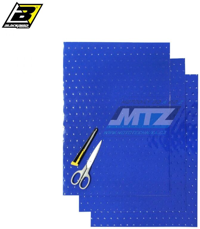 Obrázek produktu Fólie na nádrž perforovaná - barva modrá (balení 3 archy) BB5052-70