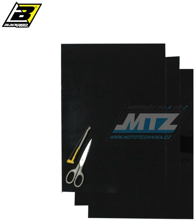 Obrázek produktu Fólie silnostěnná barevná - černá (balení 3 archy) BB5051-20