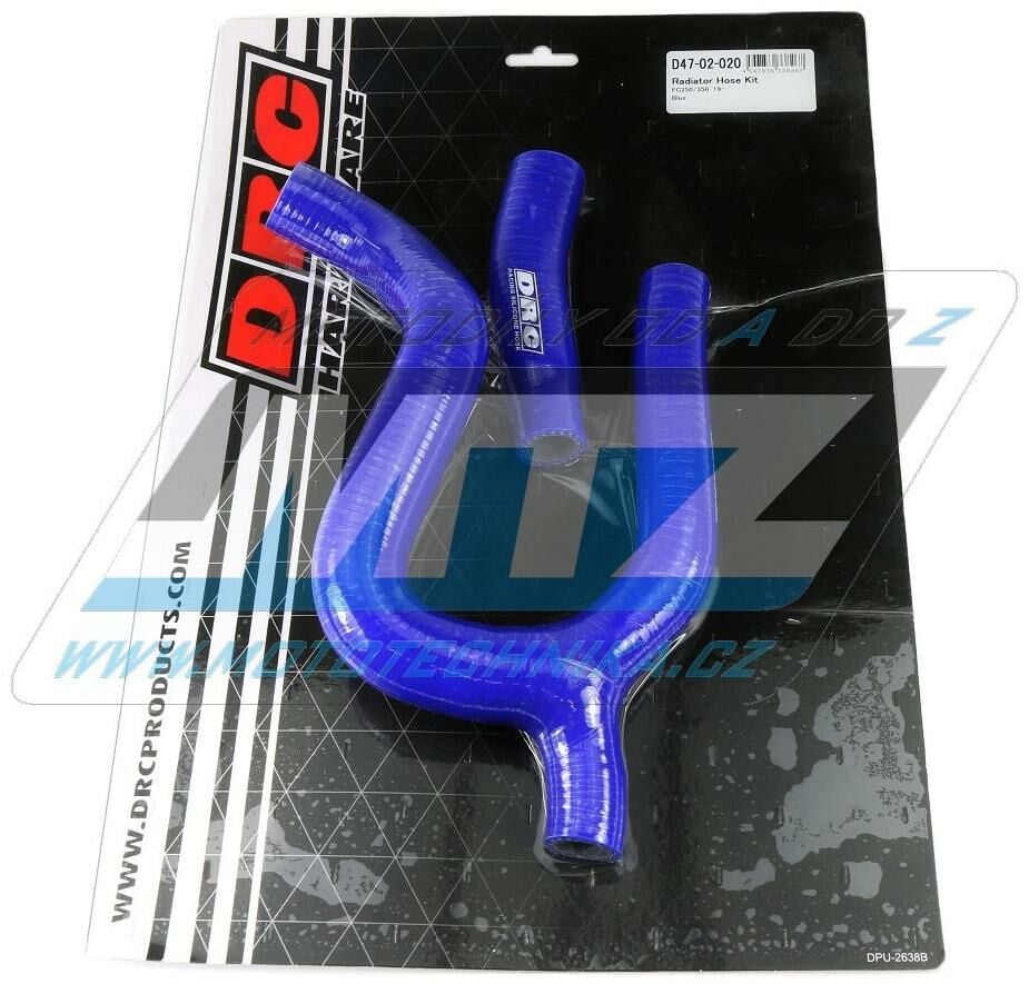 Obrázek produktu Hadice chladiče DRC RADIATOR HOSE KIT - DRC D47-02-020 - Husqvarna FC250+FC350 / 19-22 - modré (sada 2ks) DF4702020