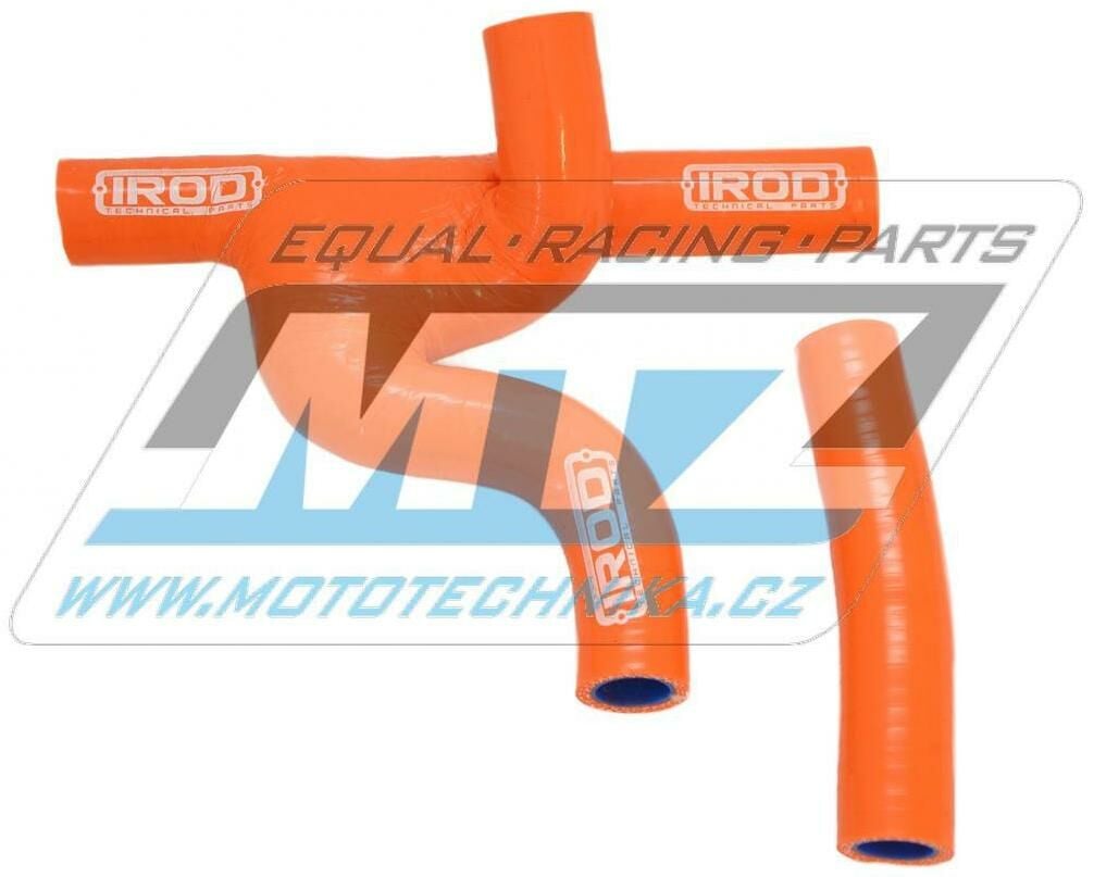 Obrázek produktu Hadice chladiče KTM 250EXC+300EXC / 08-11 + Husaberg TE250+TE300 - oranžové (sada 2ks) (ir010073b-vodoznak) IR010073