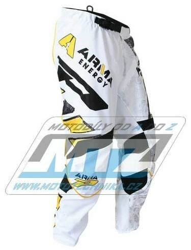 Obrázek produktu Kalhoty motokros PROGRIP 6012 ARMA White - bílé - velikost 32 PG6012-AR1-32