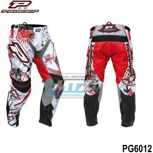 Obrázek produktu Kalhoty motokros PROGRIP 6012 TOP LINE DOLLARS - bílo-červeno-černé - velikost 32 PG6012-DO-32