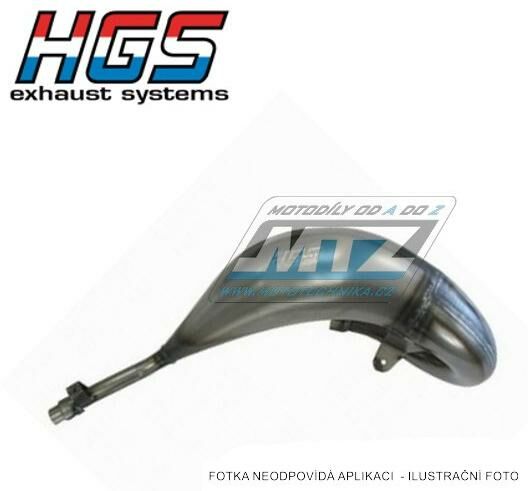 Obrázek produktu Koleno výfuku HGS - Suzuki RM125 / 00-02 (uni-koleno125) HGS-SUZ.004-PIPE