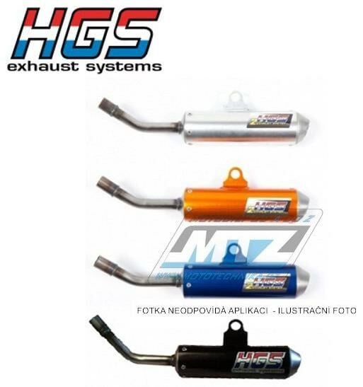 Obrázek produktu Koncovka (tlumič) výfuku HGS - KTM 65SX / 19-22 + Husqvarna TC65 / 19-22 - oranžová (hgs-tlumivka-oranz) HGS-KTM.055-O