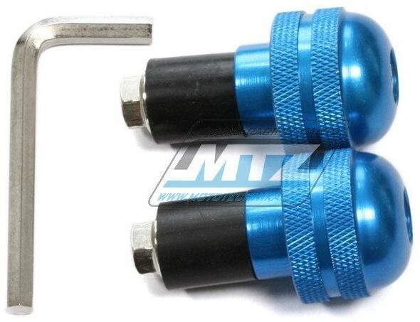 Obrázek produktu Koncovky/závaží řidítek ANTIVIBRATION - modré (pro vnitřní průměr řidítek ¤17mm) 23-96403