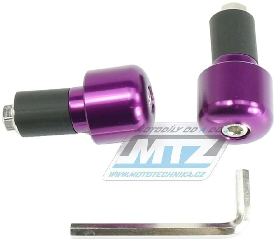Obrázek produktu Koncovky/závaží řidítek END - fialové (pro vnitřní průměr řidítek ¤17mm) 23-96109