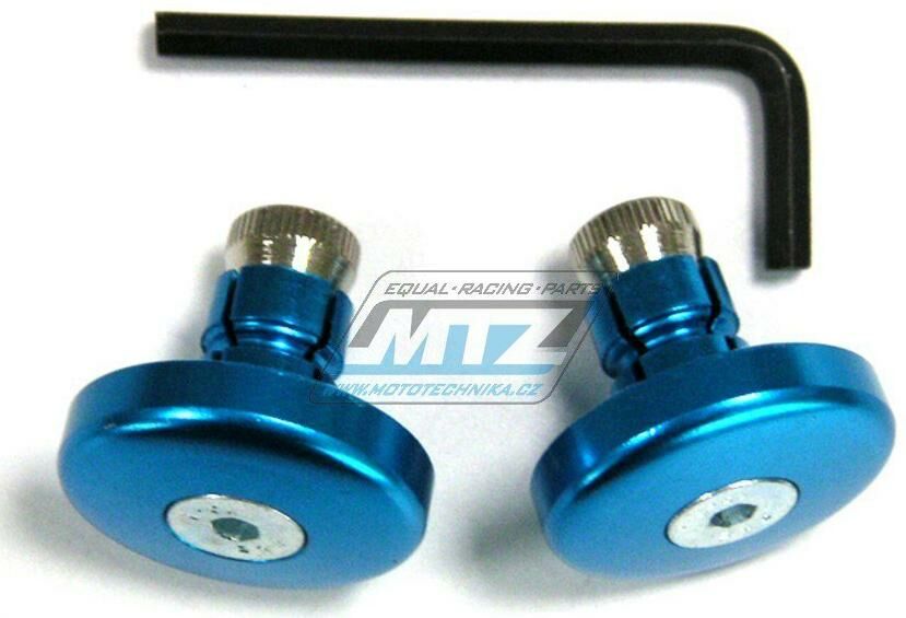 Obrázek produktu Koncovky/závaží řidítek THIN - modré (pro vnitřní průměr řidítek ¤13mm) 23-01203