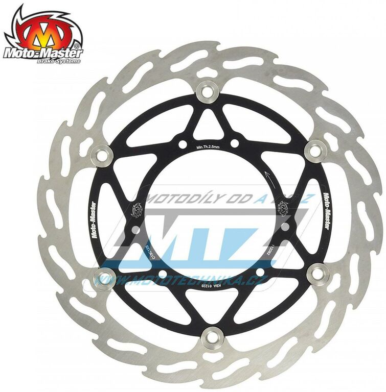 Obrázek produktu Kotouč brzdový PLOVOUCÍ - Moto Master Factory zubatý desing "FLAME" 112082 (vnější průměr 270mm) K-F102-112082