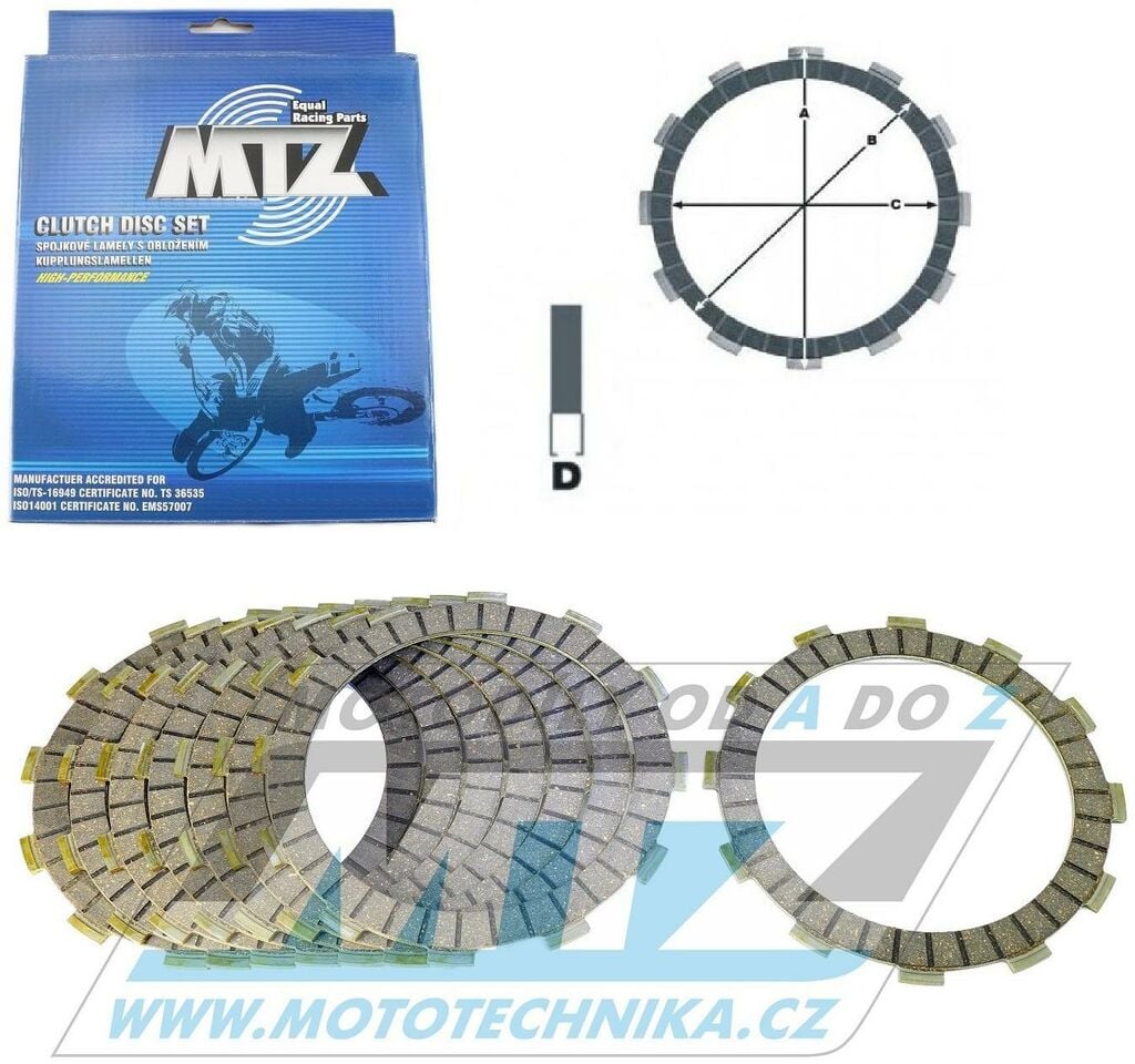 Obrázek produktu Lamely spojkové třecí (s obložením) MTZ 885-D3386-8 - CCM DS650 644 + Suzuki DR650SE, SEU+XF650 Freewind+DR750S, SU Big+DR800S, SU Big+GS1100G+GSX1100-1150(E)(ES)(EF)+GSX1100E(S)(EF)-GSX1150EF 885-D3386-8