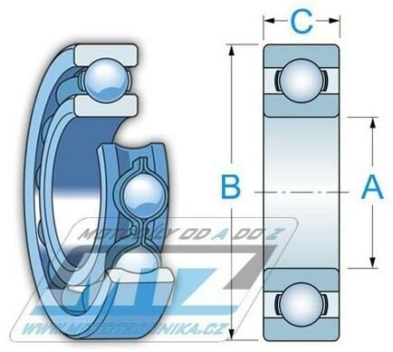 Obrázek produktu Ložisko 6228-2RS (rozměry: 28x58x16 mm) Koyo 15-00020KOYO