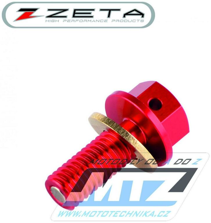 Obrázek produktu Magnetický výpustný šroub M8x20mm (závit 1,25) - ZETA ZE58-1039 - Honda CRF450R / 09-12 + CRF250R / 10-12 + Suzuki RMZ450 / 08-22 + RMX450Z / 10-19 ZE581039