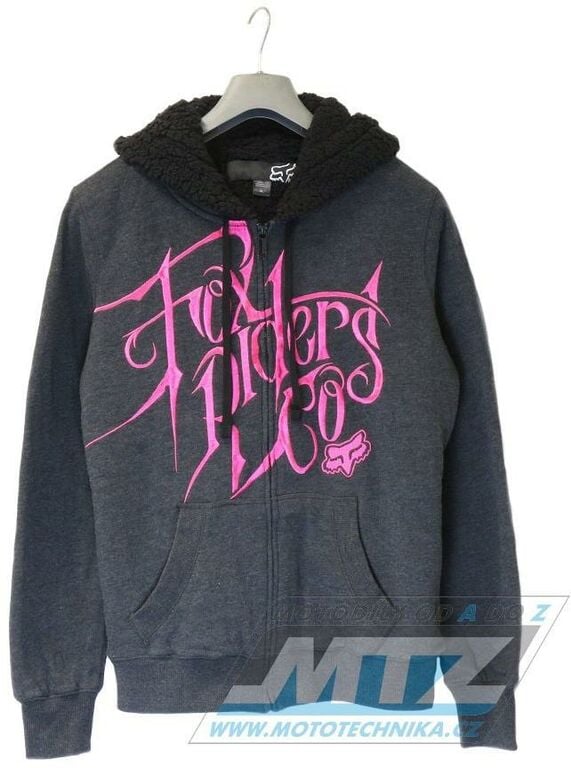Obrázek produktu Mikina dámská FOX Zip Hoody Riders Co - tmavě šedá - velikost XL FX01537-123-X
