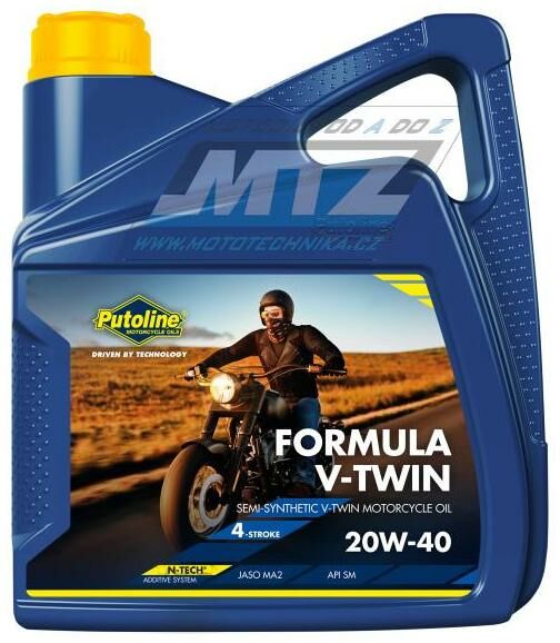Obrázek produktu Olej motorový motocyklový Putoline Formula V-twin 20W40 (balení 4L) PU74095