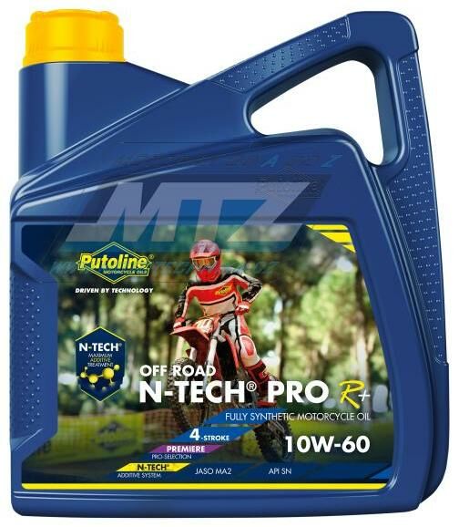 Obrázek produktu Olej motorový motocyklový Putoline N-TECH PRO OFFROAD 10W60 (balení 4L) PU74372