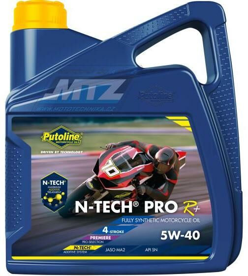 Obrázek produktu Olej motorový motocyklový Putoline N-TECH ROAD PRO R+ 5W40 (balení 4L) PU74340