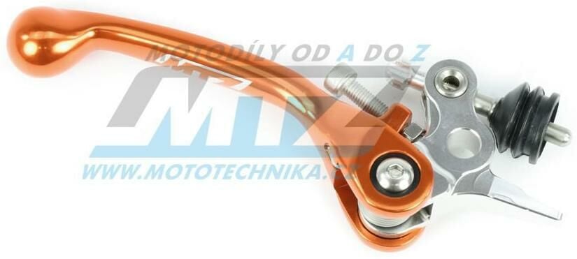 Obrázek produktu Páčka brzdy/spojky FLEX KTM 65SX+85SX + 50SX + 250+350 Freeride + Husqvarna TC65+TC85 + TC50 + Gas-Gas MC50+MC65+MC85 - oranžová L9B-026-07