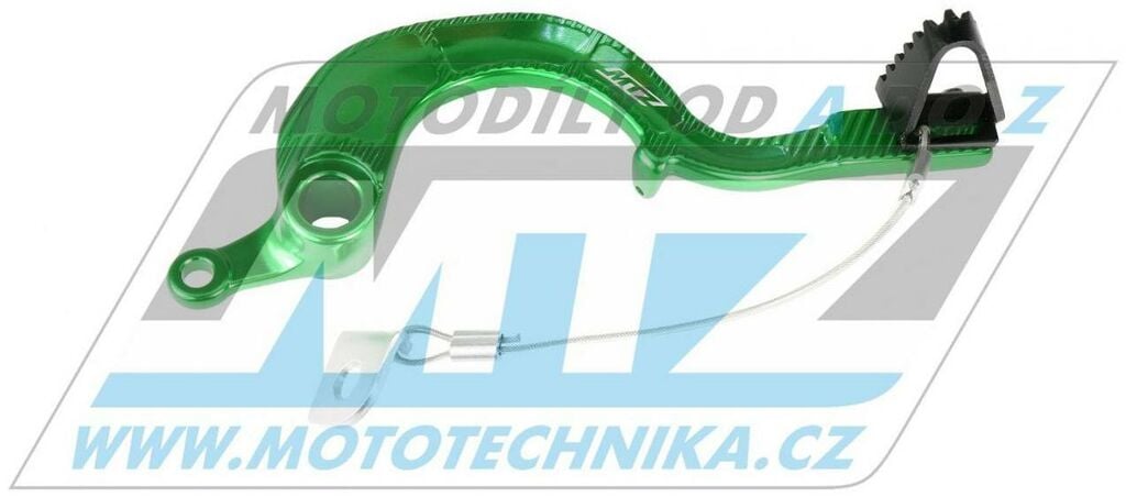 Obrázek produktu Pedál brzdy Kawasaki KX125 / 04-08 - zelený 83P-324-08