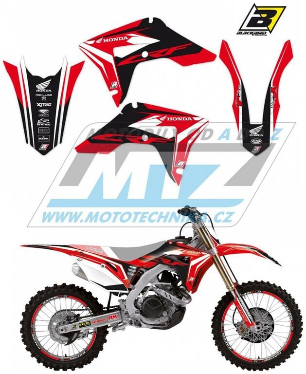 Obrázek produktu Polepy na motocykl (sada polepů Dream) Honda CRF250R / 18-21 + CRF450R / 17-20 + CRF450X / 17-23 - typ polepů Dream4 (bb2146n)