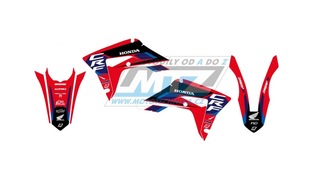 Obrázek produktu Polepy na motocykl (sada polepů Dream) Honda CRF250R / 18-21 + CRF450R / 17-20 + CRF450X / 17-23 - typ polepů Dream4