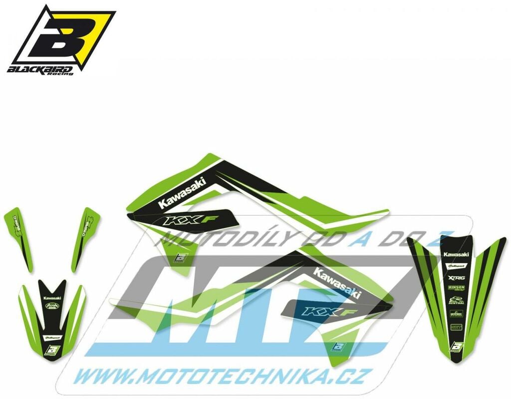 Obrázek produktu Polepy na motocykl (sada polepů Dream) Kawasaki KXF250 / 21-23 + KXF450 / 19-23 - typ polepů Dream4 BB2425N