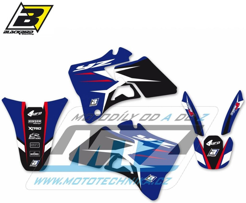 Obrázek produktu Polepy na motocykl (sada polepů Dream) Yamaha YZ125+YZ250 / 96-01 - typ polepů Dream4