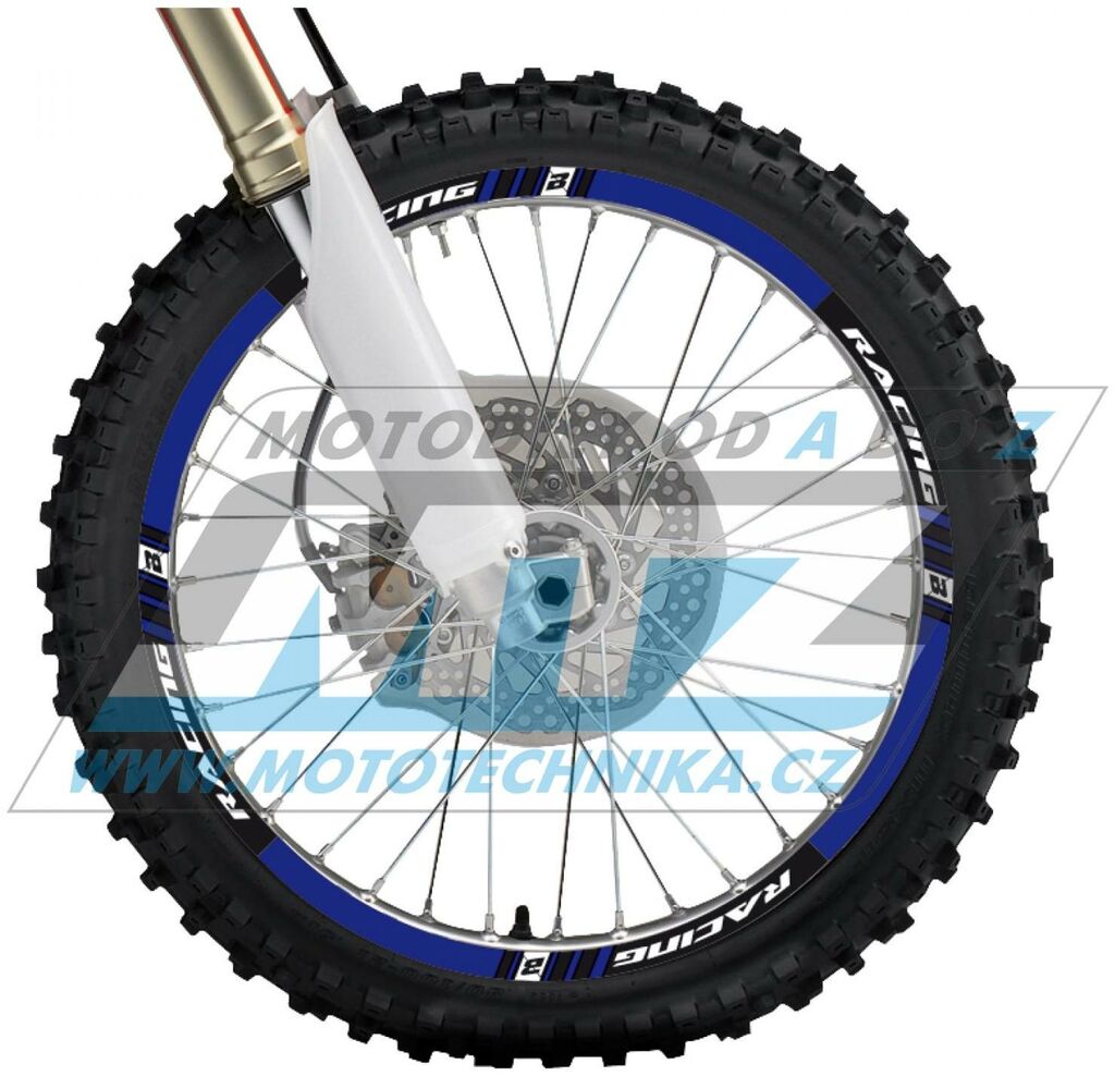 Obrázek produktu Polepy ráfků (přední+zadní kolo) Blackbird RACING - modré BB5081-70