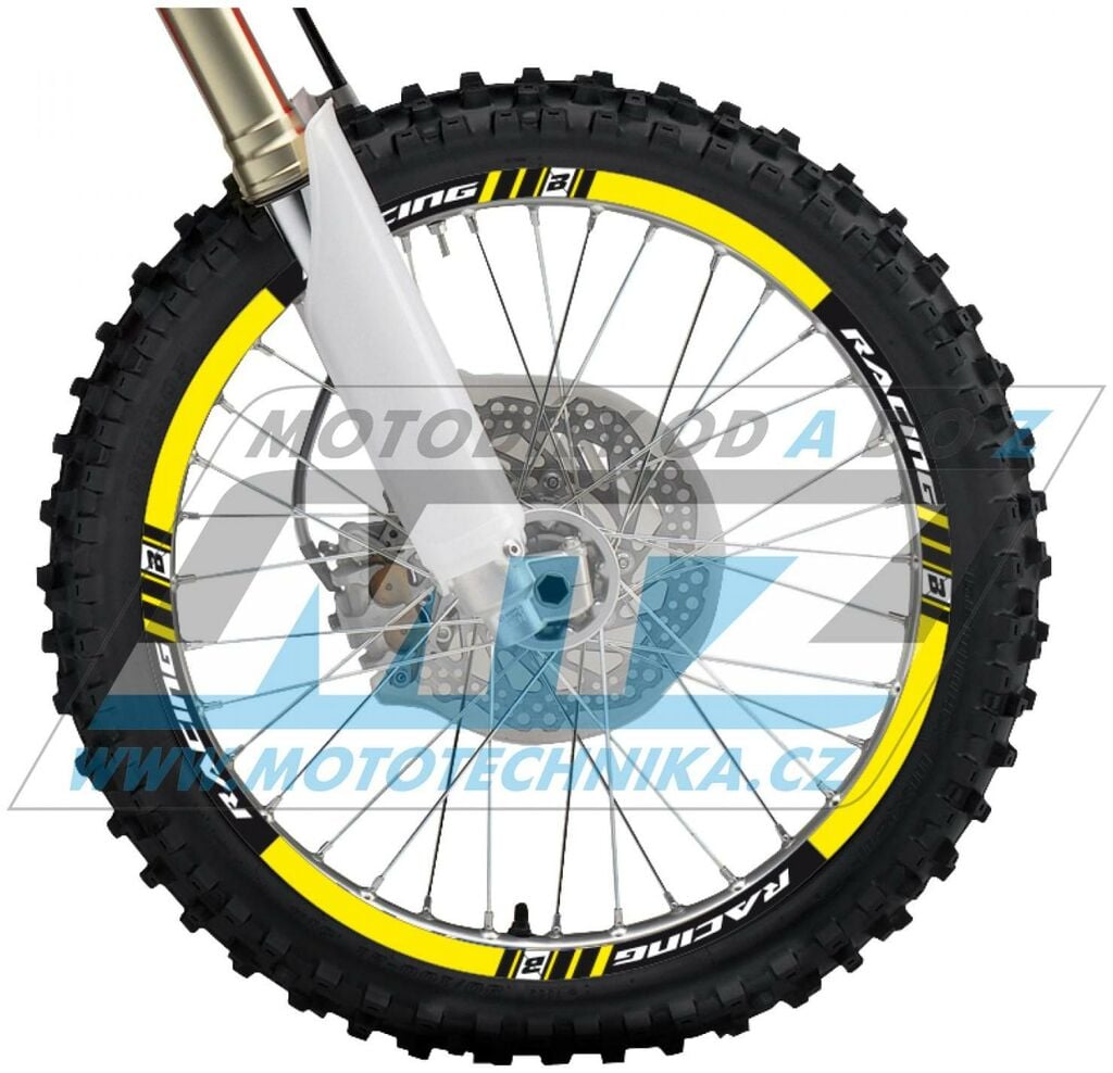 Obrázek produktu Polepy ráfků (přední+zadní kolo) Blackbird RACING - žluté BB5081-40