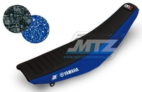 Potah sedla Yamaha YZF250 / 14-18 + YZF450 / 14-17 + WRF250 / 15-18 + WRF450 / 16-18 - modro-černý (typ potahu DG2) (bb1248x) BB1248X