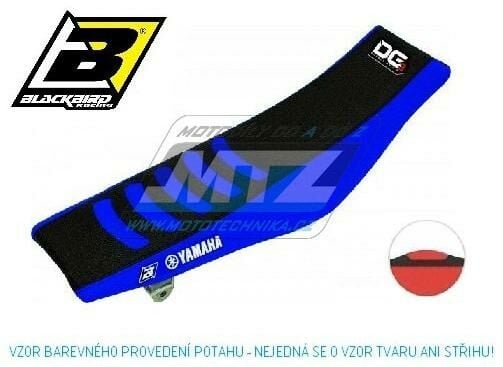 Obrázek produktu Potah sedla Yamaha YZF250 / 19-23 + YZF450 / 18-22 + WRF250 / 20-23 + WRF450 / 19-23 - barva černo-modrá - typ potahu DG3 BB1249H